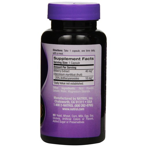 Natrol Bilberry 40mg - Растителни Екстракти - Natrol Растителни Екстракти > Natrol Bilberry 40mg
