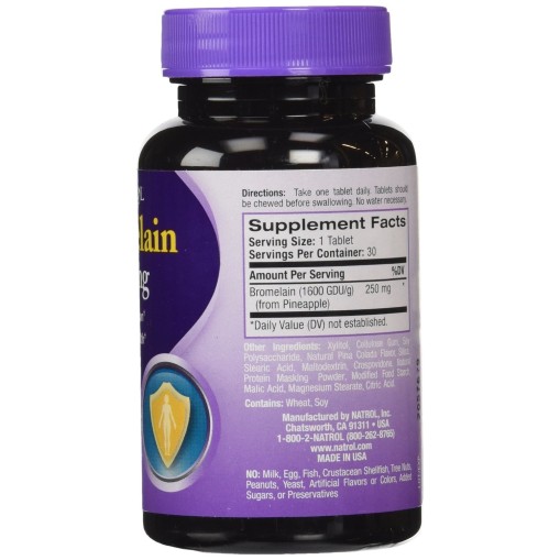 Natrol Bromelain 250mg - Ензими - Natrol Ензими > Natrol Bromelain 250mg