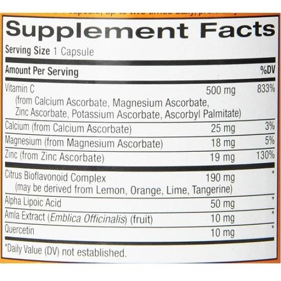 Natrol Easy-C 500mg + Citrus Bioflavonoids