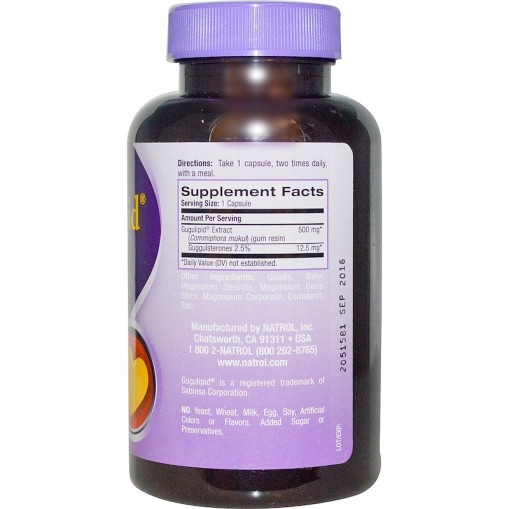 Natrol Gugulipid 500mg - Здравословни добавки - Natrol Здравословни добавки > Natrol Gugulipid 500mg