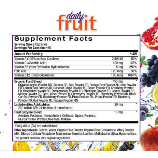 Natrol JuiceFestiv Daily Fruit - Здравословни добавки - Natrol Здравословни добавки > Natrol JuiceFestiv Daily Fruit
