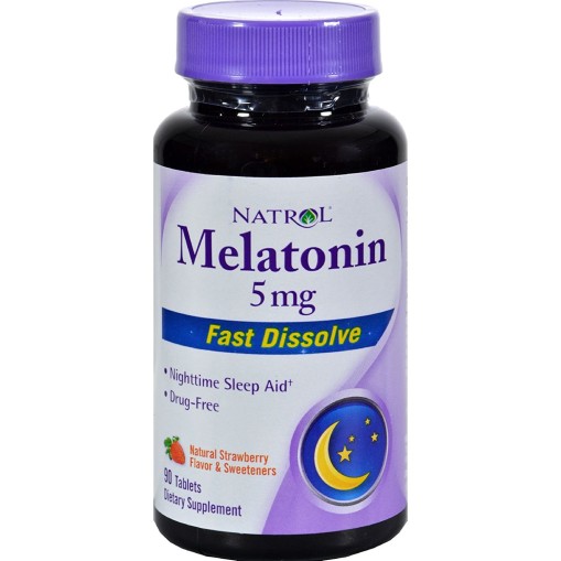 Здравословни добавки > Natrol Melatonin 5 mg Sublingual Strawberry Flavor