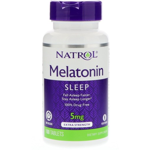 Здравословни добавки > Natrol Melatonin 5 mg Timed Release