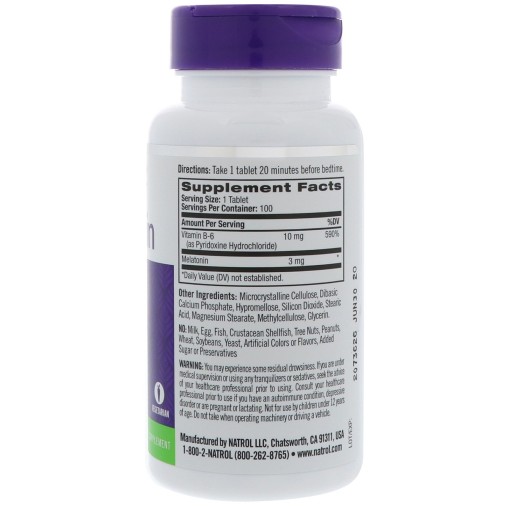 Natrol Melatonin 3mg Time Release - Здравословни добавки - Natrol Здравословни добавки > Natrol Melatonin 3mg Time Release