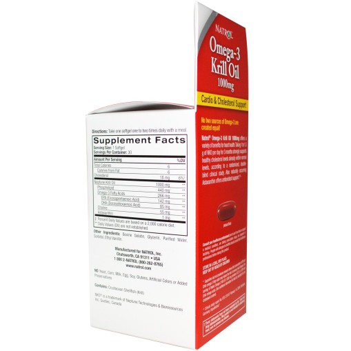 Natrol Omega-3 Krill Oil 1000 mg - - Natrol > Natrol Omega-3 Krill Oil 1000 mg