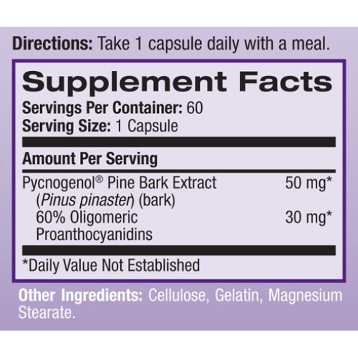 Здравословни добавки > Natrol Pycnogenol 50mg