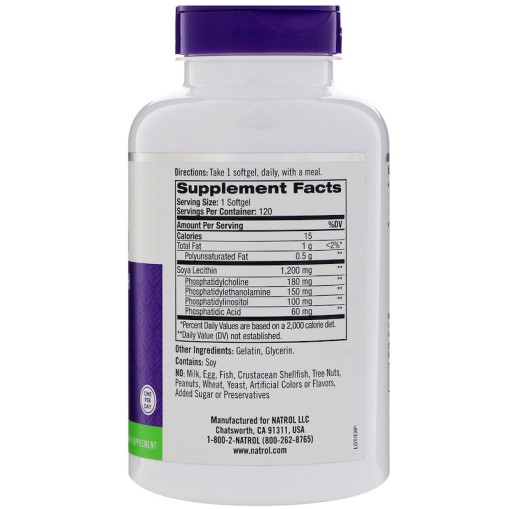 Natrol Soya Lecithin 1200mg - Здравословни добавки - Natrol Здравословни добавки > Natrol Soya Lecithin 1200mg