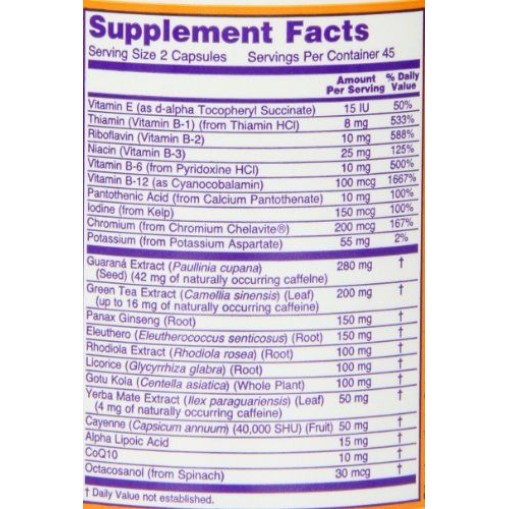 Now Foods ENERGY - Изгаряне на Мазнини - Now Foods Изгаряне на Мазнини > Now Foods ENERGY
