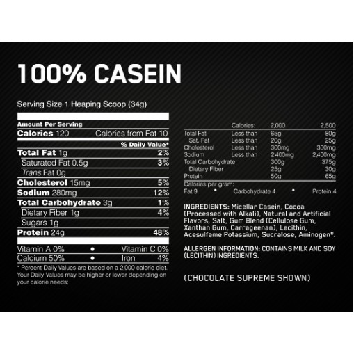 Optimum Nutrition 100 Casein Gold Standard - Протеини - Optimum Nutrition Протеини > Optimum Nutrition 100 Casein Gold Standard