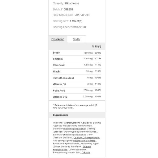  > Prozis Foods Vitamin B Complex