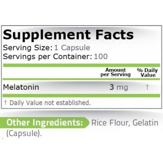 Pure Nutrition Melatonin 3 mg