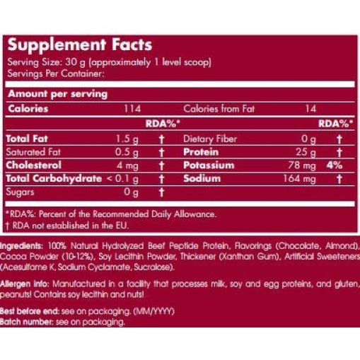 Протеини > Scitec 100 Hydrolyzed Beef Isolate Peptide